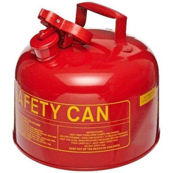 Eagle Eagle 258-UI25S 11.25 x 10 in. 2.5 gal Type I Metal Safety Can Flammables; Red 258-UI25S
